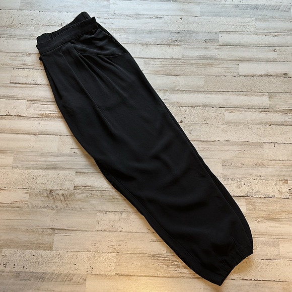 Eileen Fisher Pants - Beautiful Silk Joggers Pleats and Draped Pockets